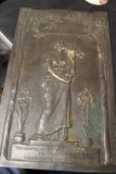 An English Bronze Plaque