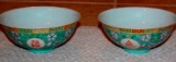 Antique Chinese Pair of early 20th Century Bowls