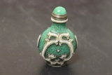 A Chinese Peking Glass Overlay Snuff Bottle
