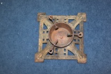 A Deco Cast Iron Christmas Tree Base