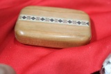 An Inlaid Wooden Slide Trinket Box