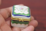 A Ceramic Square From Trinket Box