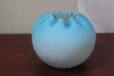 A Victorian Glass Peach Plum Bowl