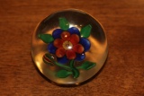 Art Glass Sun Flower Paperweight