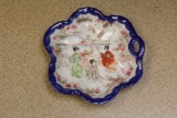 Kutani Geisha Girl Scallop Handle Bowl