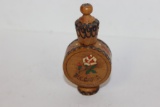A Vintage Wooden Scent Bottle