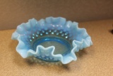 Blue Foliated Bowl