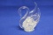 A Glass or Crystal Swan