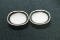 A Pair of German Franconia Oval Bowls