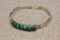 Malachite and Sterling Bracelet