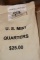 Sealed US Mint Quarters Bag