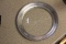 Sterling Silver Rim Etched Glass Plate