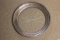 Sterling Silver Rim Etched Glass Plate