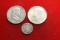 Lot of 3 90% Silver Coins