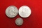 Lot of 3 90% Silver Coins