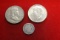 Lot of 3 90% Silver Coins