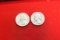 Lot Of 2 Silver Quarters