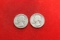 Lot Of 2 Silver Quarters