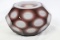 A Small Chinese Facet Peking Glass Bowl