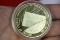 A Gold Plated Commemorative Medal