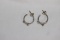 A Pair of Sterling Earrings