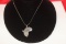 A Sterling Pendant Necklace