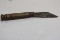 A Rare Austrian Primitive Wood Handle Pocket Knife
