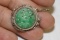 A Vintage Chinese Apple Gren Jadeite Disc