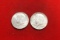 Lot of 2 1964 Kennedy silver Halves