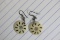 A Pair of Sterling and Bone Earrings