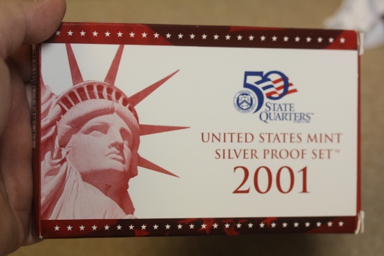2001 US Mint Silver Proof Set