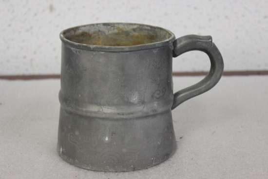 A Dragon Pewter Cup