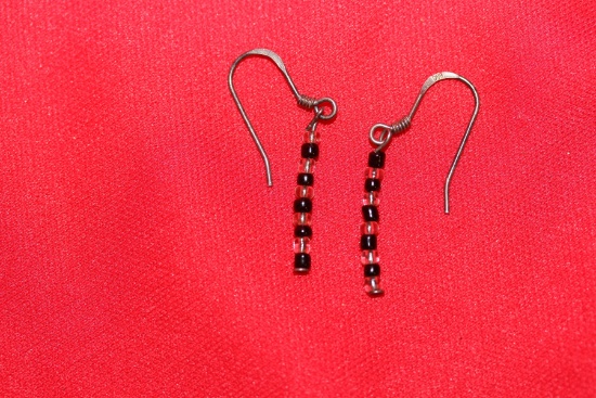 A Pair of Sterling Earrings