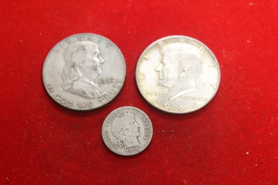 Lot of 3 90% Silver Coins