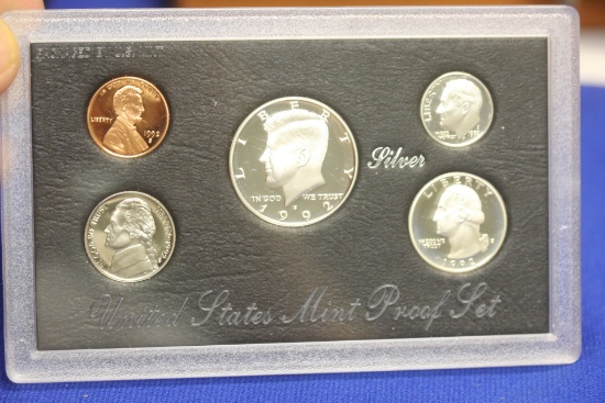 A 1992 US Mint Silver Proof Set