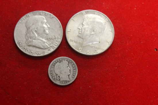 Lot of 3 90% Silver Coins