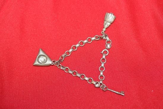 A Sterling Charm Bracelet