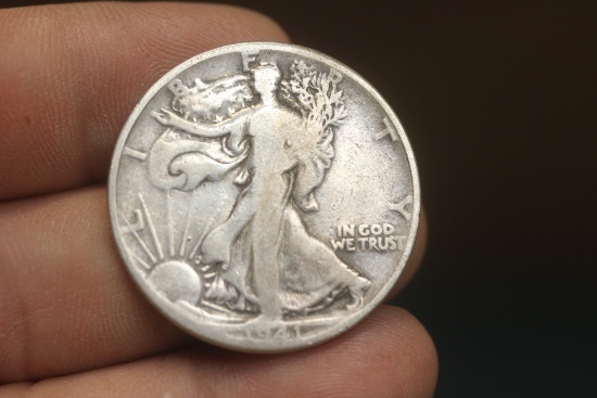 1941 Walking Liberty Silver Half Dollar