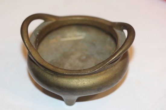 Signed Chinese Bronze/Brass Urn