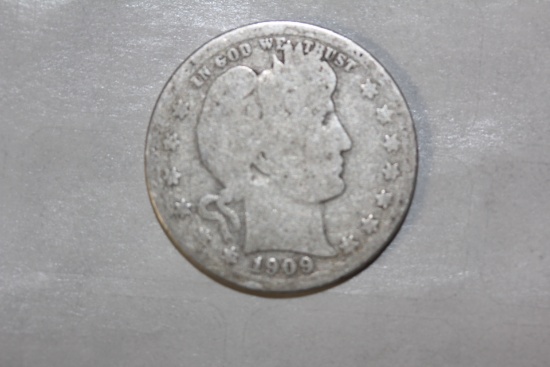 1909-D Silver Barber Quarter