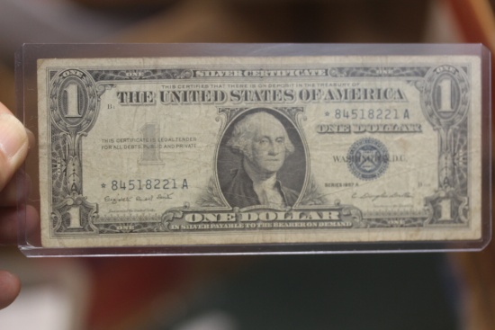 1957 $1.00 Blue Seal Star Note