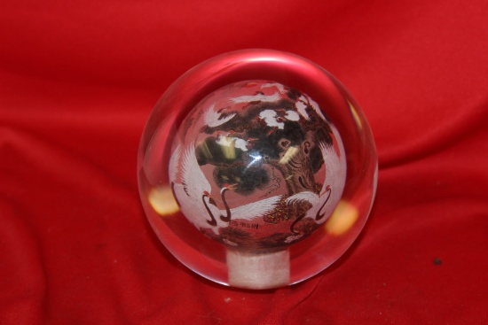 A Chinese Crystal Ball or Paperweight