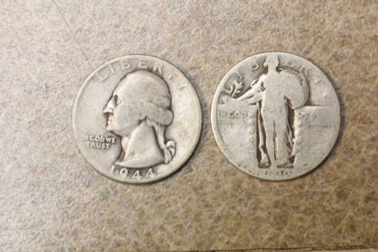 Lot of 2 Silver Quarters