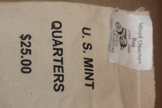 Sealed US Mint Quarters Bag