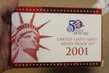 2001 US Mint Silver Proof Set