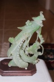 Vintage Serpentine Phoenix Statue