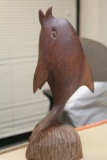 Carved Wooden Dolphin