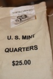 Sealed US Mint Quarters Bag