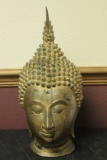 An Antique/Vintage Gold Buddha Head
