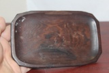 A Carved Small Wood Tray